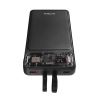 H120 10000mAh HSC22.5W PD20W+QC3.0 18W Siyah LCD Şeffaf Powerbank