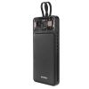 H120 10000mAh HSC22.5W PD20W+QC3.0 18W Siyah LCD Şeffaf Powerbank