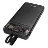 H120 10000mAh HSC22.5W PD20W+QC3.0 18W Siyah LCD Şeffaf Powerbank