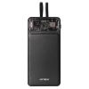 H120 10000mAh HSC22.5W PD20W+QC3.0 18W Siyah LCD Şeffaf Powerbank