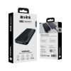 IP-G11N 10000MAH Micro+Usb+ Type-C Giriş+Çıkış Siyah Taşınabilir Pil Şarj Cihazı Powerbank
